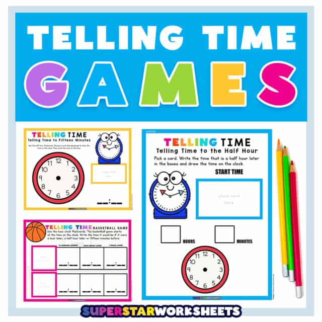 Telling Time Games - Superstar Worksheets