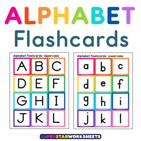 Alphabet Flashcards - Superstar Worksheets