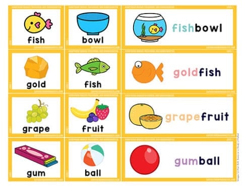 Compound Word Flashcards - Superstar Worksheets