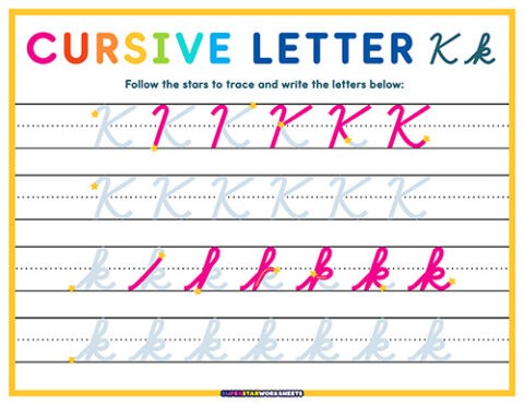 Cursive Writing - Superstar Worksheets