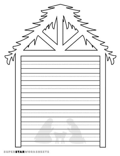 Nativity Template - Superstar Worksheets