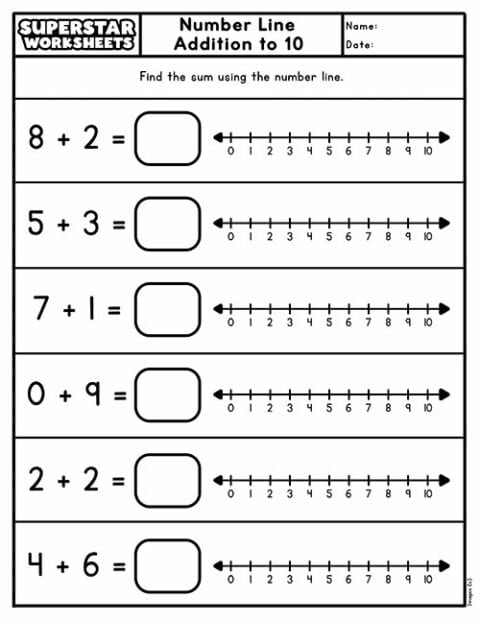 First Grade Addition Worksheets - Superstar Worksheets
