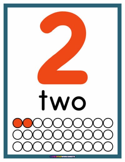 Number Posters - Superstar Worksheets