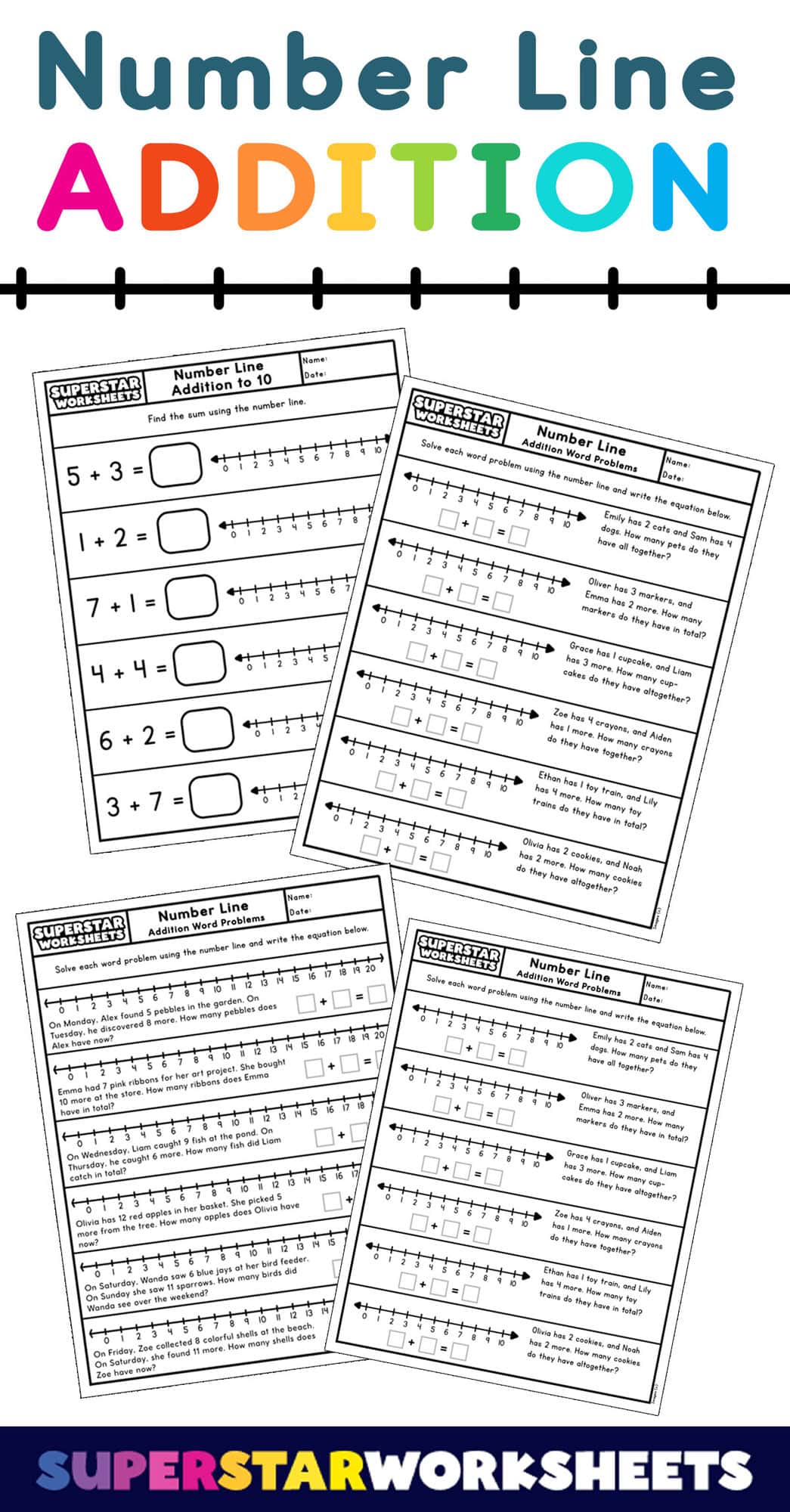 number-line-addition-superstar-worksheets