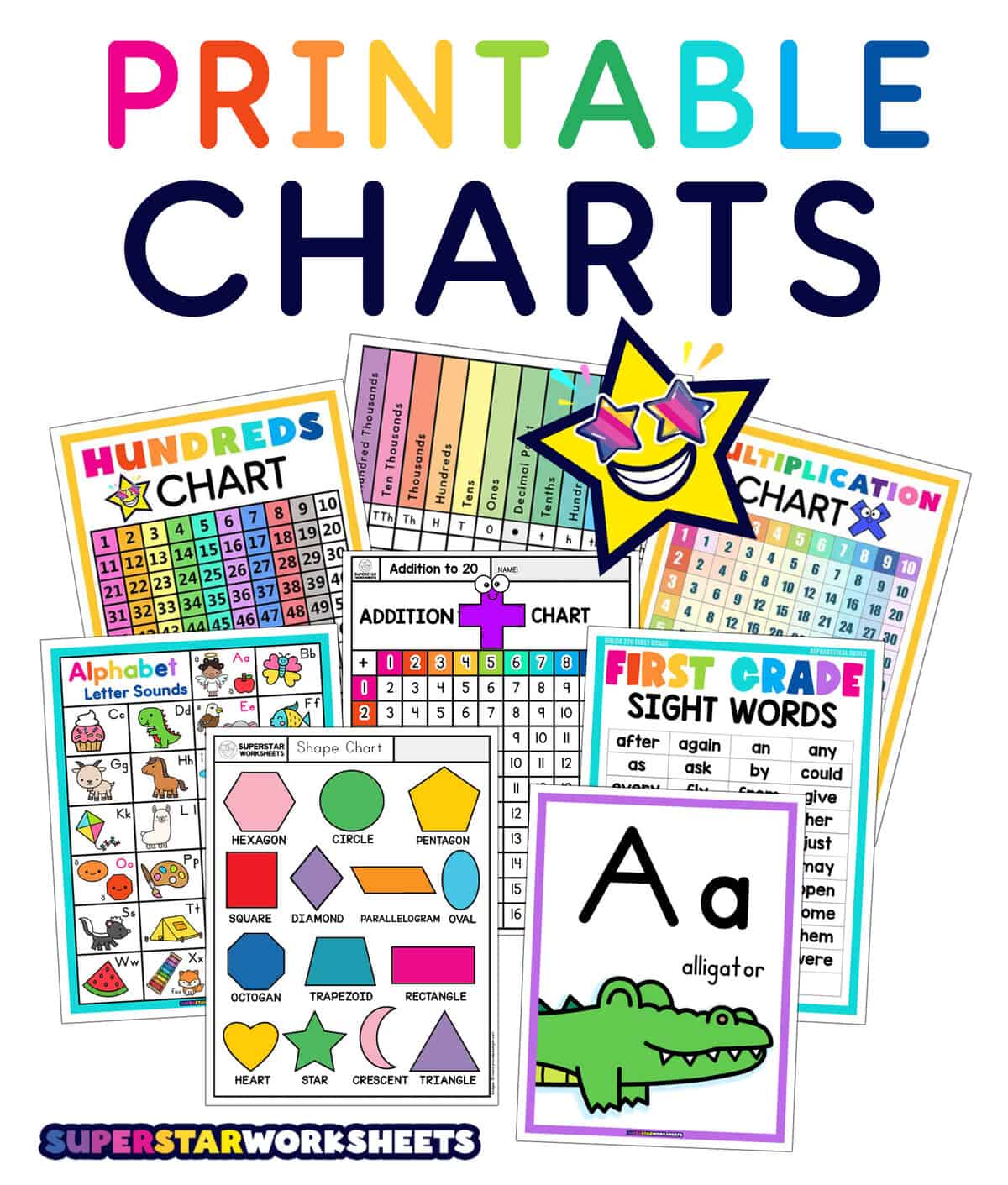 Printable Charts - Superstar Worksheets