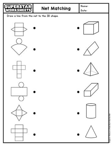 3D Shapes Worksheets - Superstar Worksheets