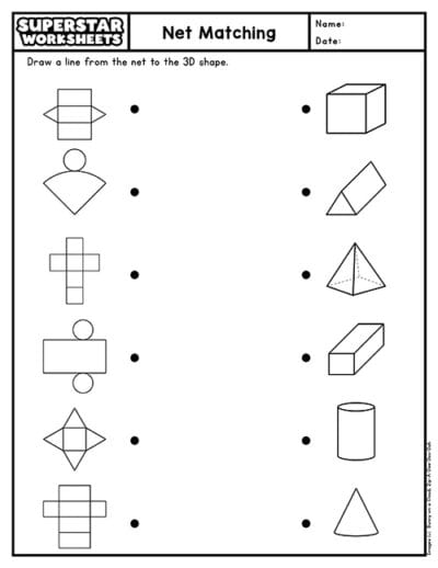 3D Shapes Worksheets - Superstar Worksheets