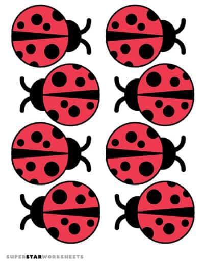 Ladybug Template (Free Printables) - Superstar Worksheets