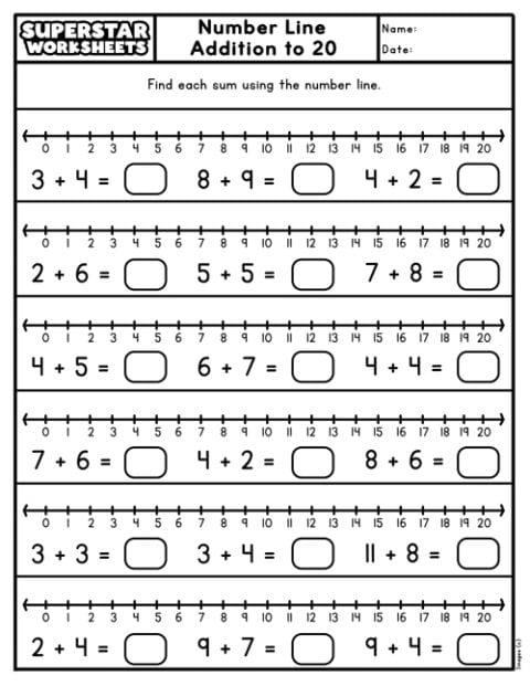 Addition Worksheets - Superstar Worksheets