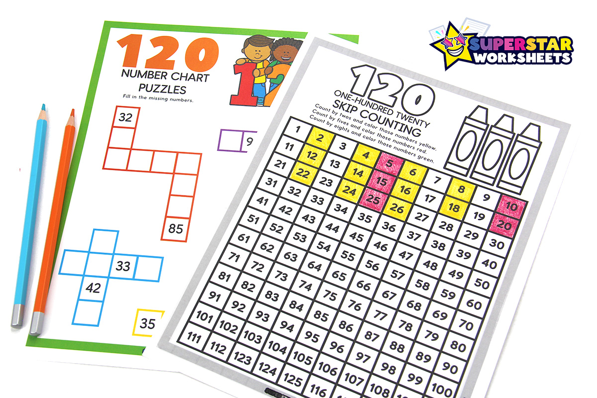 120 Chart Superstar Worksheets