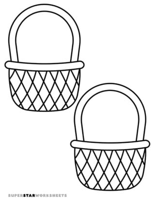 Basket Template - Superstar Worksheets