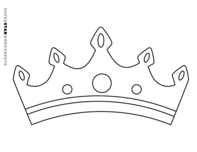 Crown Template - Superstar Worksheets