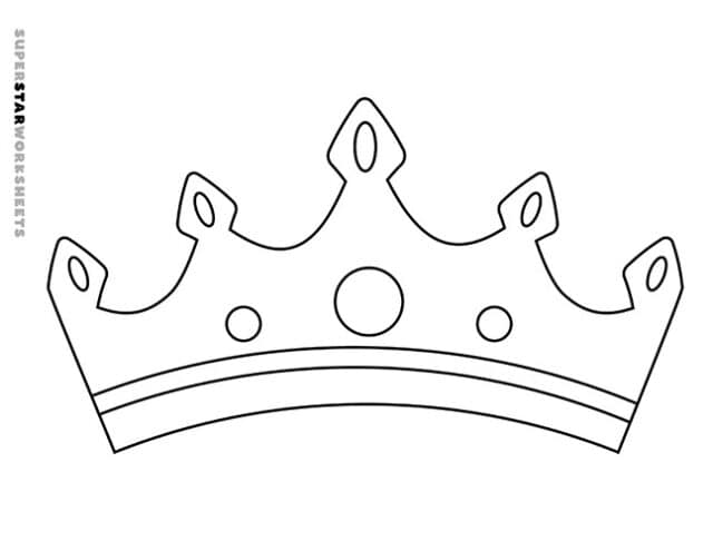 Crown Template - Superstar Worksheets