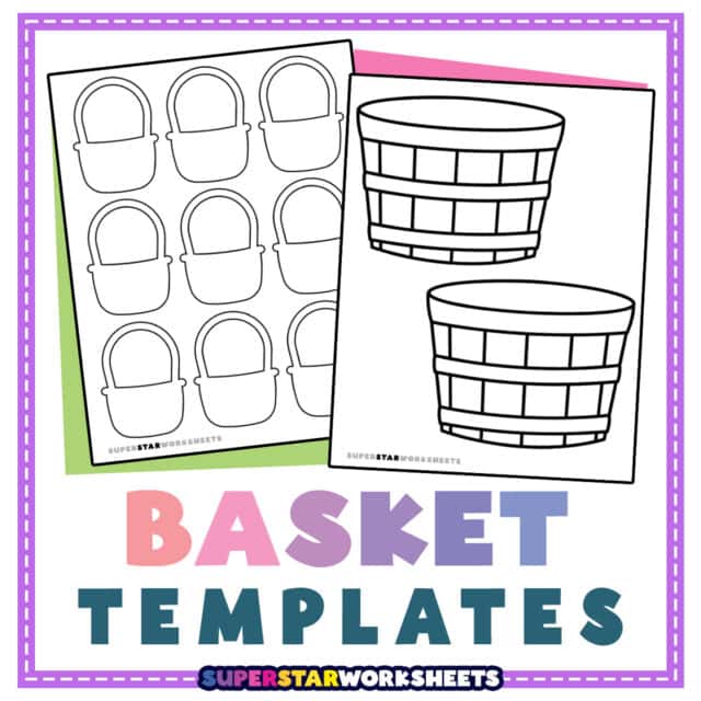 Basket Template Superstar Worksheets Basket Template Superstar Worksheets