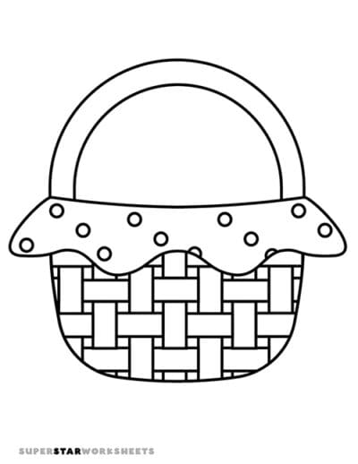 Basket Template - Superstar Worksheets