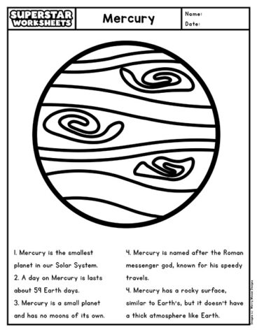 Solar System Coloring Pages - Superstar Worksheets