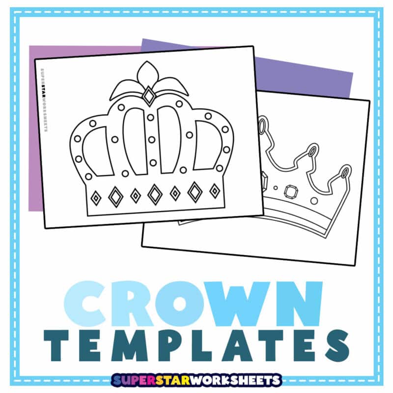 Crown Template - Superstar Worksheets