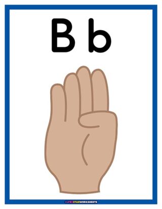 ASL Alphabet Chart - Superstar Worksheets