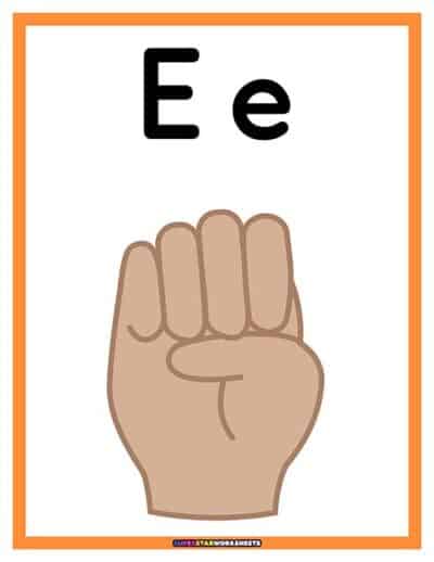 ASL Alphabet Chart - Superstar Worksheets