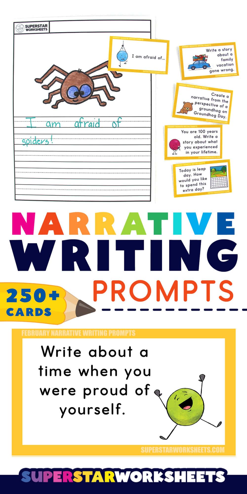 Narrative Writing Prompts - Superstar Worksheets