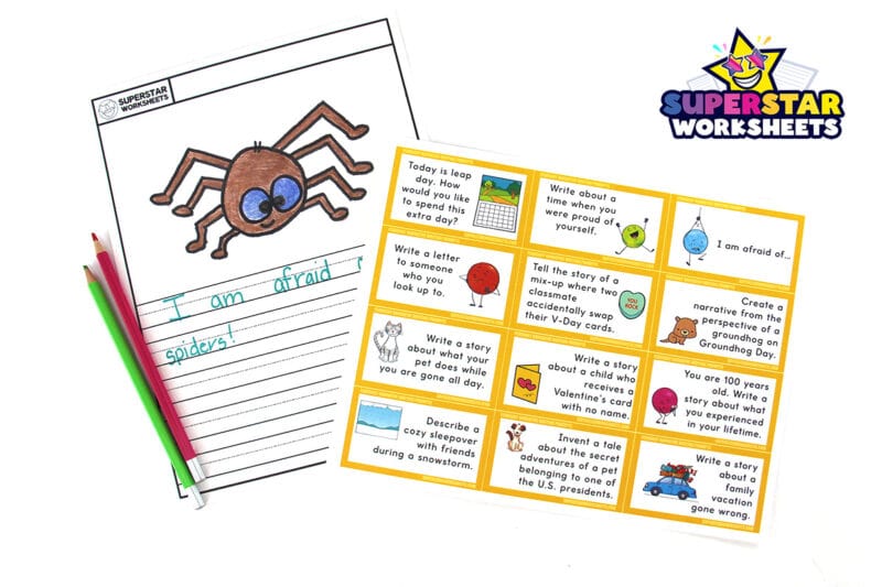 Narrative Writing Prompts - Superstar Worksheets