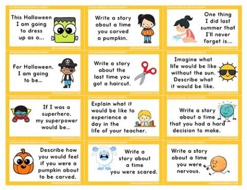 Narrative Writing Prompts - Superstar Worksheets