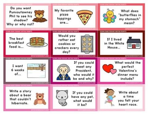 Second Grade Writing Prompts - Superstar Worksheets