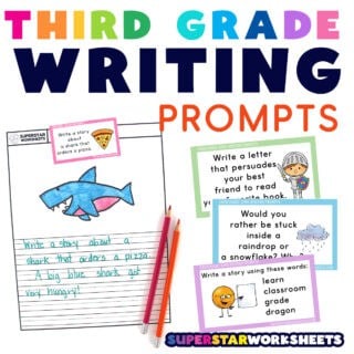 Third Grade Writing Prompts - Superstar Worksheets