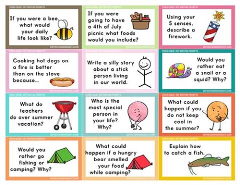 Third Grade Writing Prompts - Superstar Worksheets