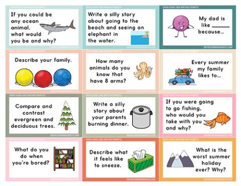 Third Grade Writing Prompts - Superstar Worksheets