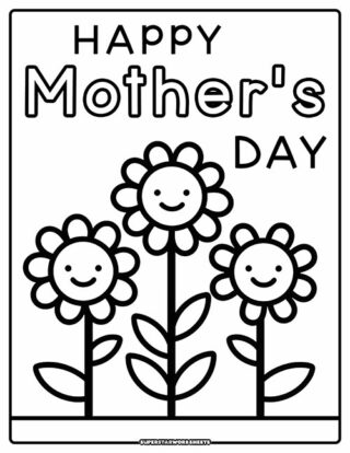 Mother's Day Coloring Pages - Superstar Worksheets