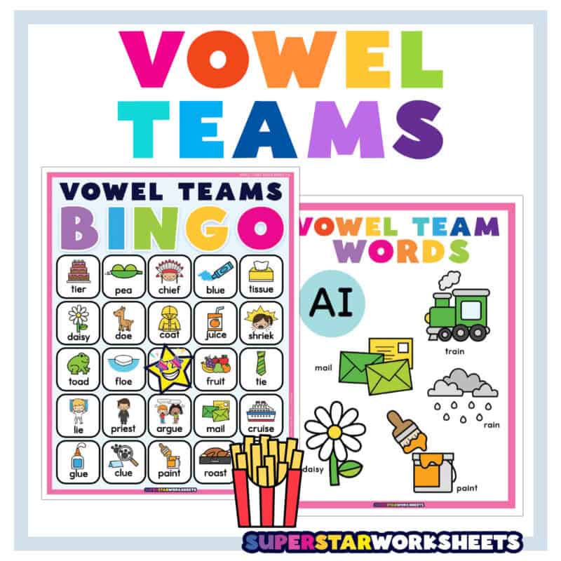 Vowel Teams - Superstar Worksheets