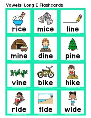 Long I Words - Superstar Worksheets