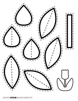 Tulip Template Free Printables - 3dtuliptemplateprintablefree 320x414