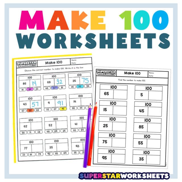 Make 100 Worksheets - Superstar Worksheets