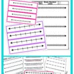 Graphic showing our free, printable blank number line resources.