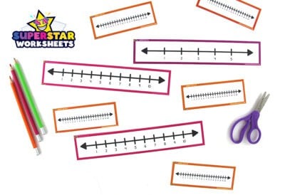 Blank Number Lines - Superstar Worksheets