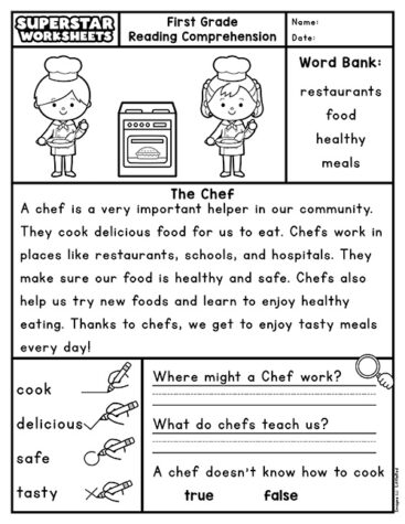 First Grade Reading Comprehension - Superstar Worksheets