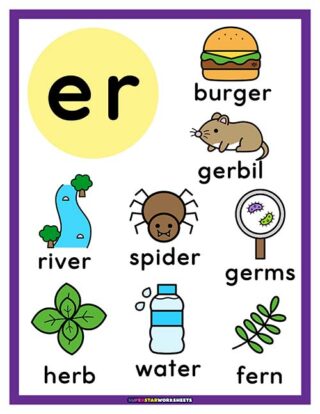 R Controlled Vowels - Superstar Worksheets