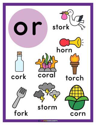 R Controlled Vowels - Superstar Worksheets