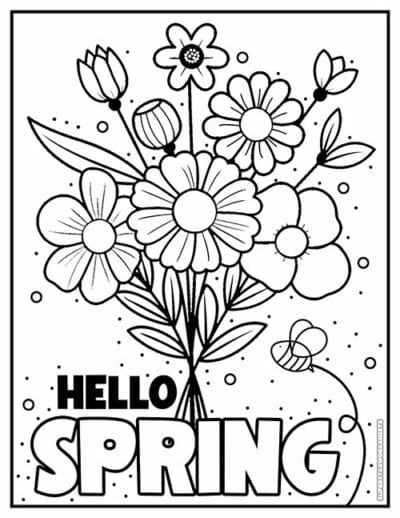 Flower Coloring Pages - Superstar Worksheets