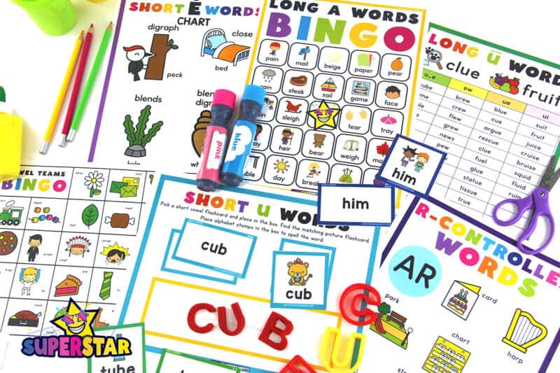 Vowels - Superstar Worksheets