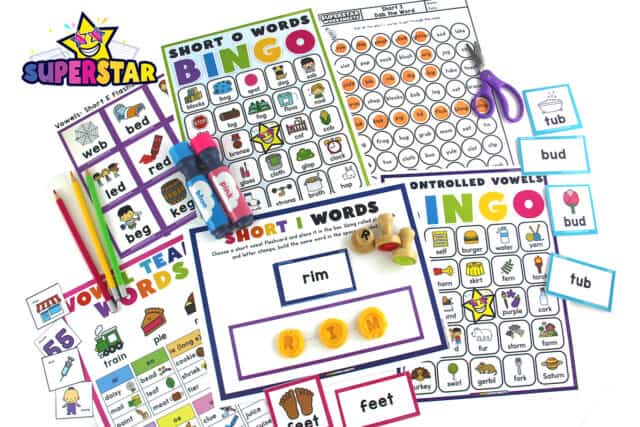 Vowels - Superstar Worksheets