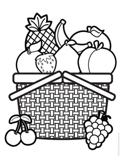 Fruit of the Spirit Coloring Pages - Superstar Worksheets