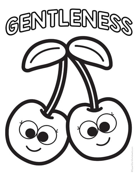 Fruit of the Spirit Coloring Pages (Free Printables) - Superstar Worksheets