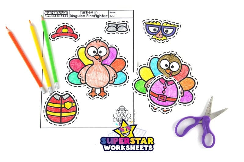 Turkey Disguise Project Superstar Worksheets 2631