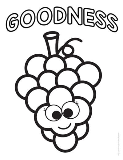 Fruit of the Spirit Coloring Pages (Free Printables) - Superstar Worksheets