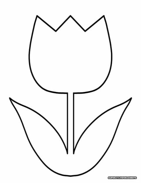Tulip Template Free Printables - TulipTemplates 480x621 