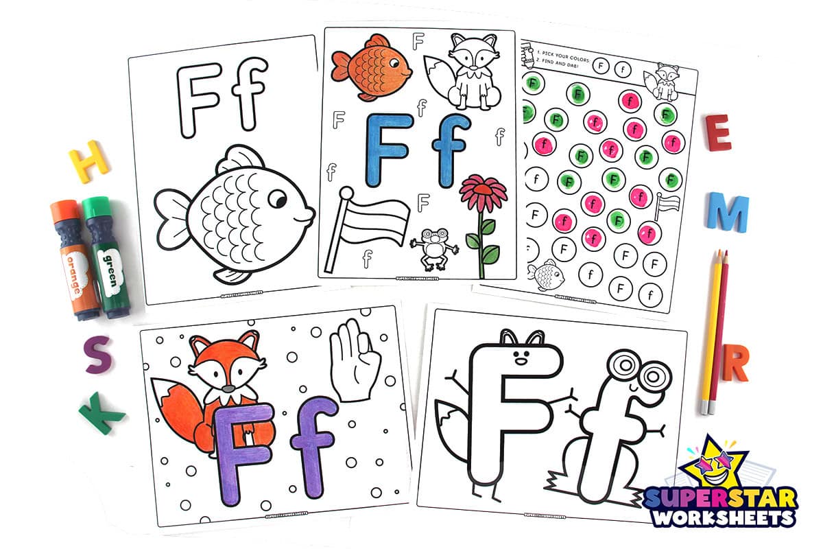 Letter F Coloring Pages Coloring Pages For Kids Free Printable Letter