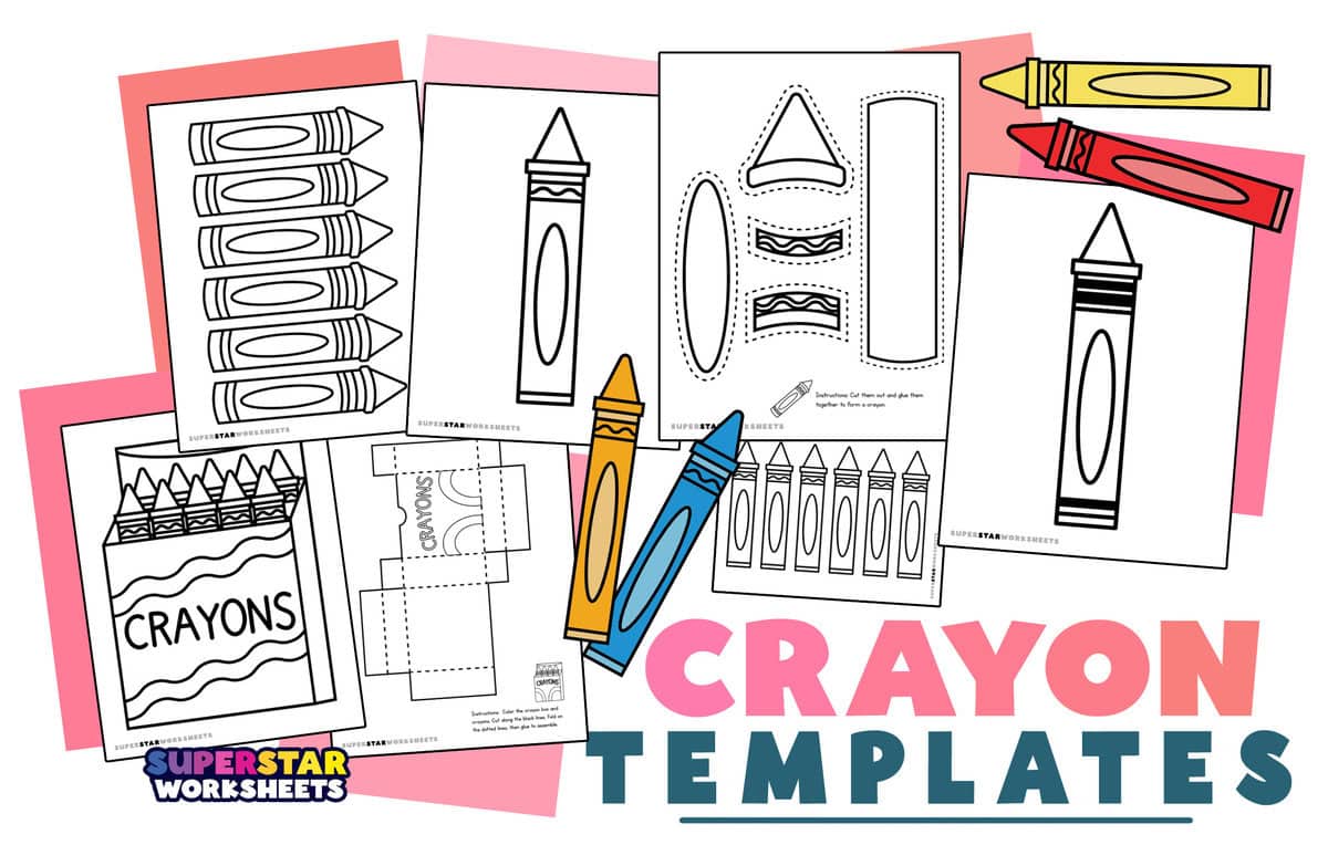 Crayon Template Superstar Worksheets